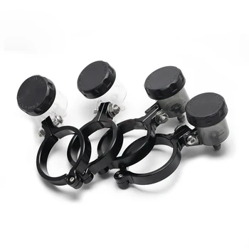 

Universal Front Brake Clutch Oil Fluid Reservoir Cylinder Tank For Front Fork Tube Motorcycle Motorbike Accessories Clear Cup