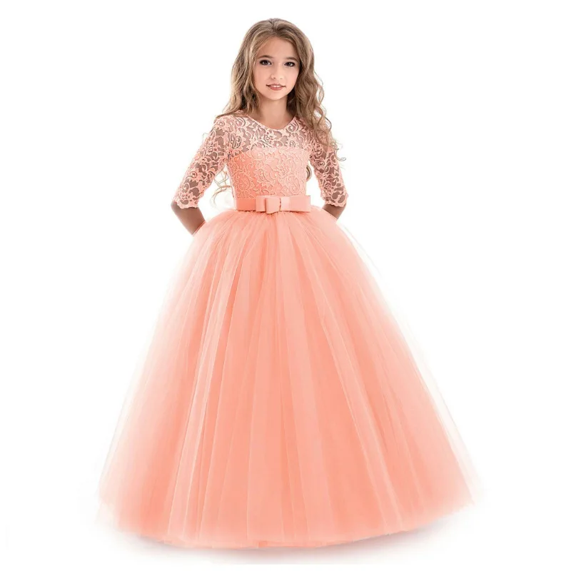 Teenage Girls Dresses For Girl 10 12 14 Year Birthday Fancy Prom Gown Flower Girls, Children Princess Party Dress Kids Clothing