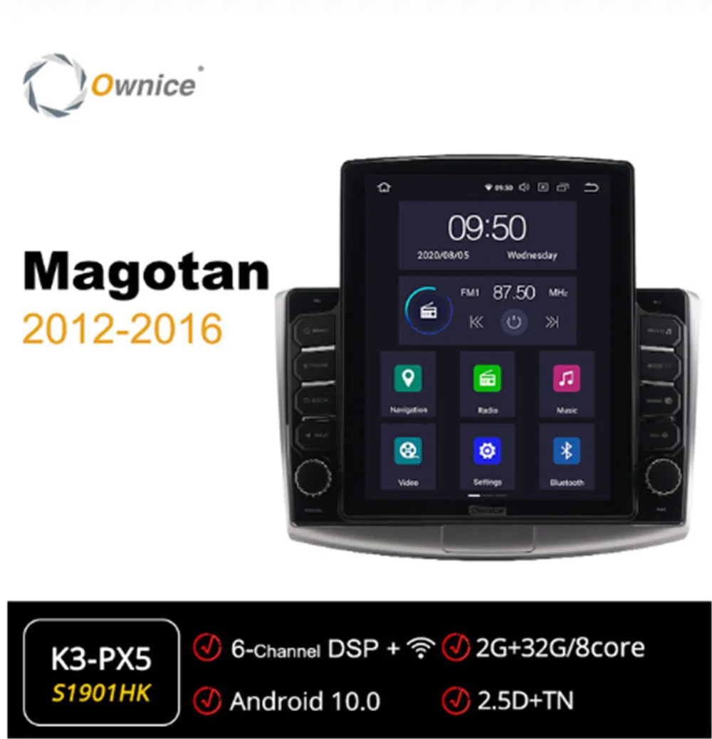 Ownice Android 10 автомобильное радио для Volkswagen Magotan Passat B6 B7 GPS 2 Din Авто Аудио система