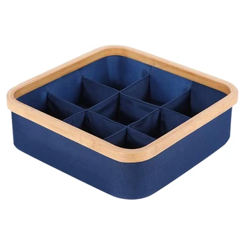

Popular Bamboo Charcoal Non-Woven Fabric Foldable Storage Box Underwear Organizer Bra Necktie Panties Socks Case Drawer