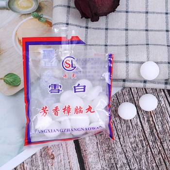 

20Pcs/Bag Natural Mothballs Anti-mold Moth Repellent Camphor Ball