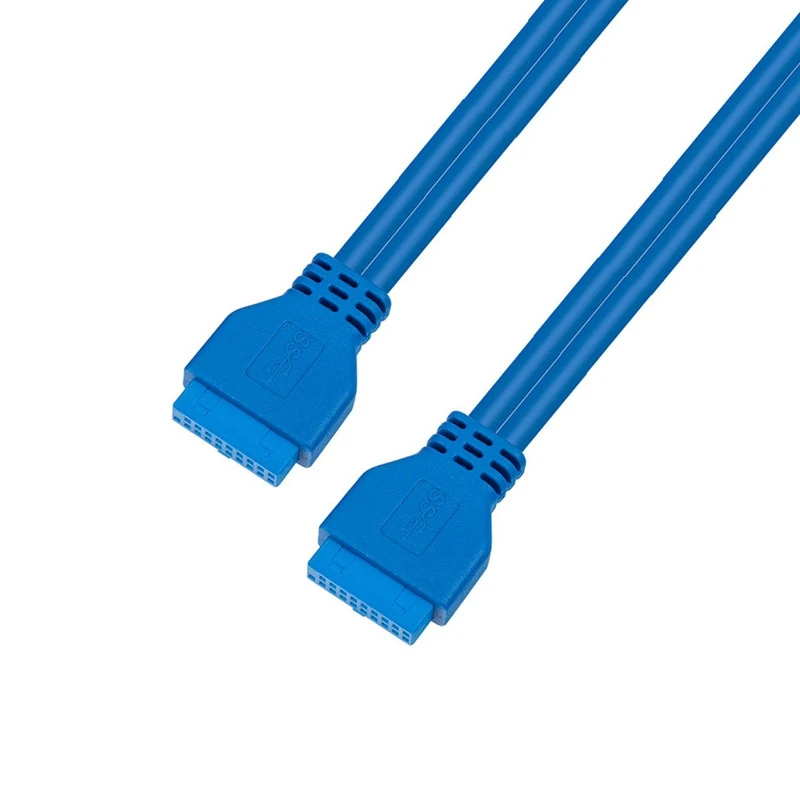 Usb 3.0 Placa-mãe 20 Pinos Encabeçamento Extensão Adaptador Cabo Duplo Conector Macho Fêmea para Fêmea Extensor 20pin Cabo 20cm 50cm - Imagem 5