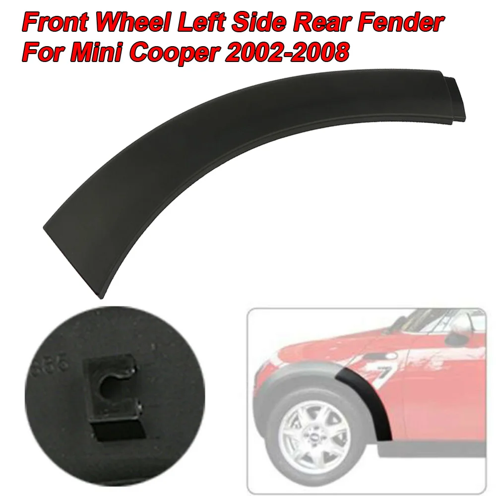 1 шт. автомобиль черное ЗАДНЕЕ ЛЕВОЕ КОЛЕСО КРЫЛО арочная Крышка Накладка для Mini Cooper 2002-2008