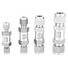 1 pcs Stainless Steel Check Valve BSPP Female Thread One Way Valve for Water Oil Gas Pipe Connection