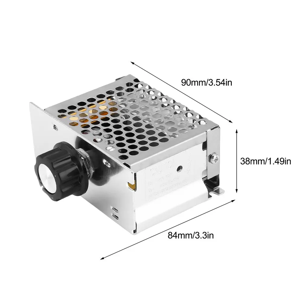 4000W 220V SCR Напряжение Регулировка регулятора мотора Скорость Управление диммер
