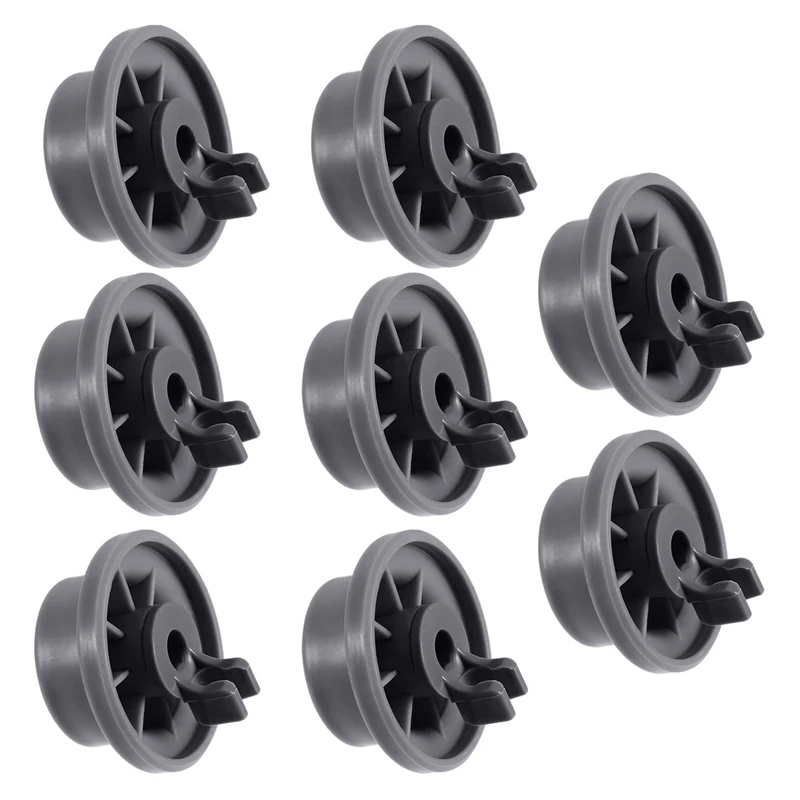 8Pcs Dishwasher Wheel Durable 165314 Lower Rack Replacement Fit for Whirlpool and Kenmore |