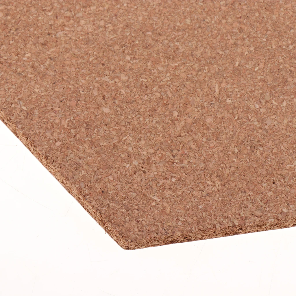 Hexagon Cork Sheet Cork Board Self Adhesive Insulation Mat ,Art Crafts