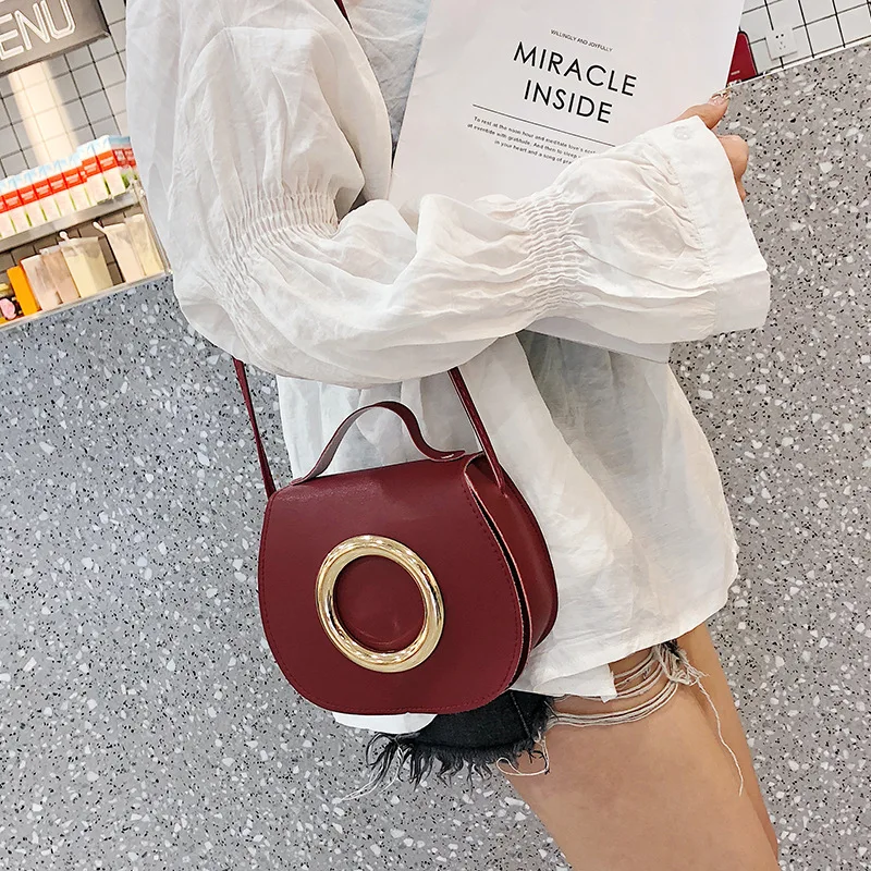 

2019 Spring New Style Korean-style PU Handbag WOMEN'S Shoulder Bag Shoulder Phone Bag Square Sling Bag