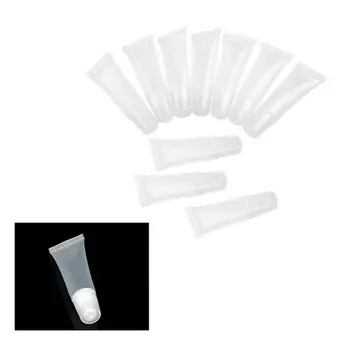 

10pcs 8g Lip Gloss Containers Plastic Cosmetic Containers Empty Lip Gloss Containers Lip Balm Lipstick Container Tube