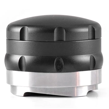 

58Mm Adjustable 304 Stainless Steel Coffee Tamper Four Angled Slopes Base Adjustable Distribution Espresso Tools For Barista Bla