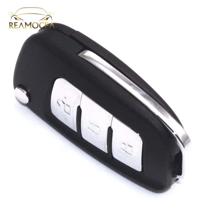 Reamocea 3 кнопки модифицированный Флип складной дистанционный брелок S07080 для Ford Fiesta Focus Mondeo Galaxy Kuga S-Max C-Max 2010