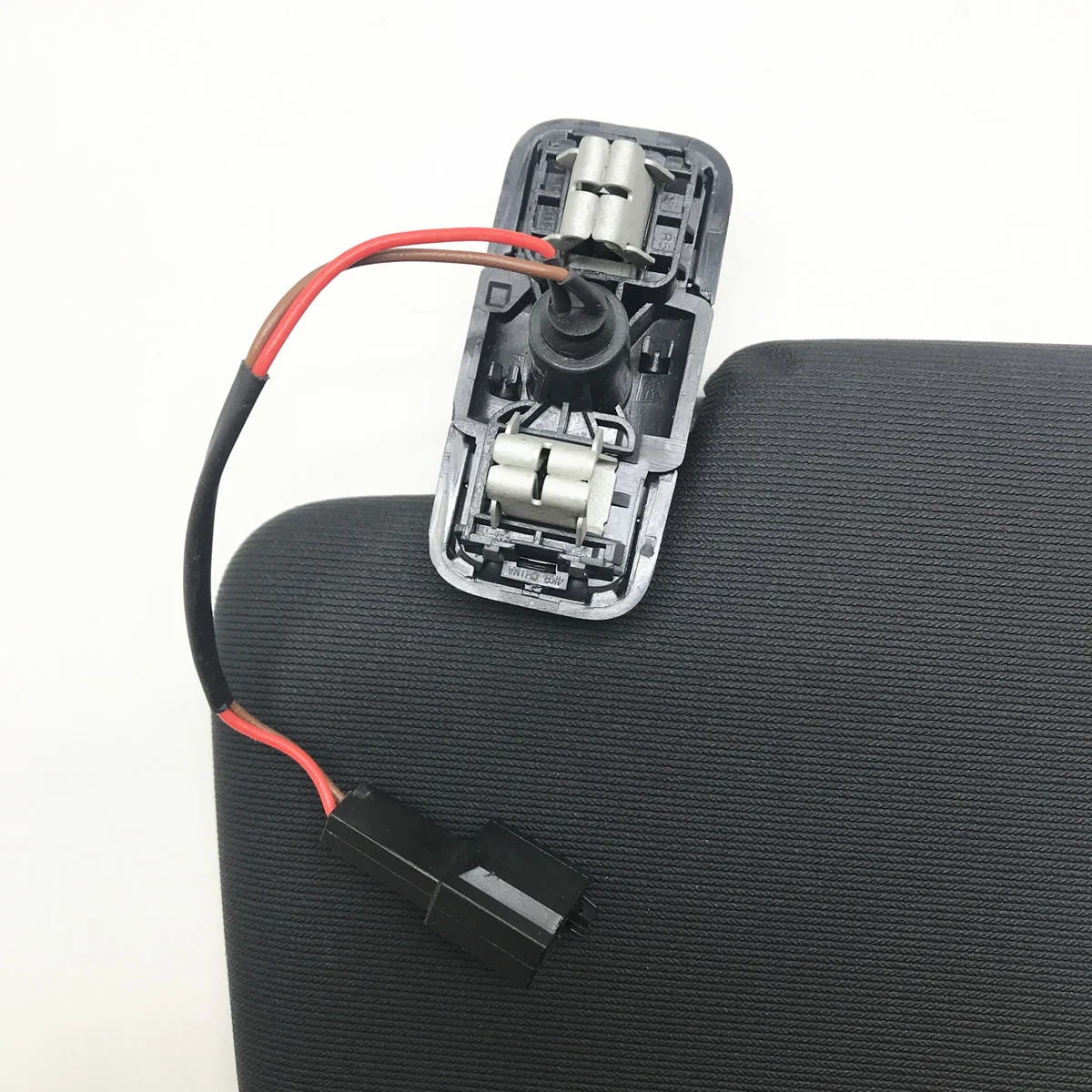 Black Front Sun Visor Panel With Makeup Mirror For VW Golf 7 SportsVan Jetta MK7 TCross Passat