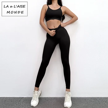 yoga bra and leggings set