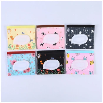 

Baby EVA Cartoon Print Creative Wet Wipes Bags Children Outdoor Carrying Pouch Reusable Wet Wipes Cover Container For Wet Wipes