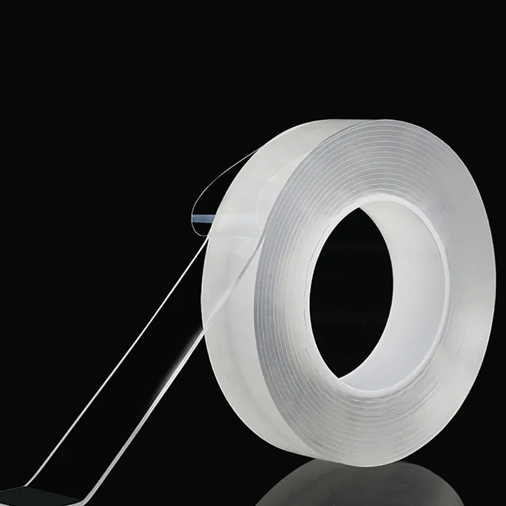 Household Car Window Glass Tape Nano Adhesive Film Strong Acrylic No Trace Magic Tape Invisible