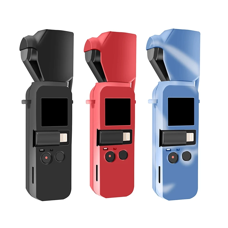 Для-DJI OSMO Карманный силиконовый защитный чехол с ремешком Защитные чехлы для DJI OSMO Карманный ручной карданный аксессуар