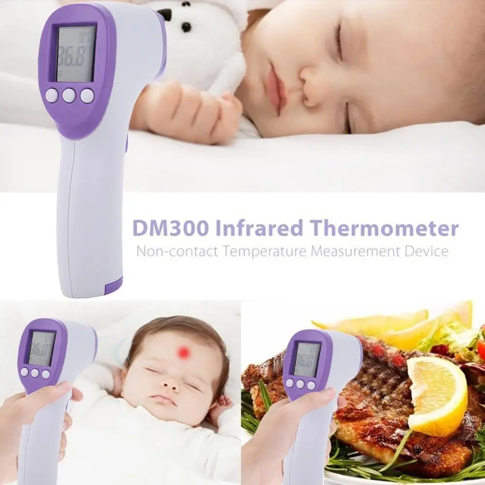 

SOLEDI Black Red with LCD Thermometer Laser Measurement Health Contactless Quick Temperature Measurement Tool Measuring Tools