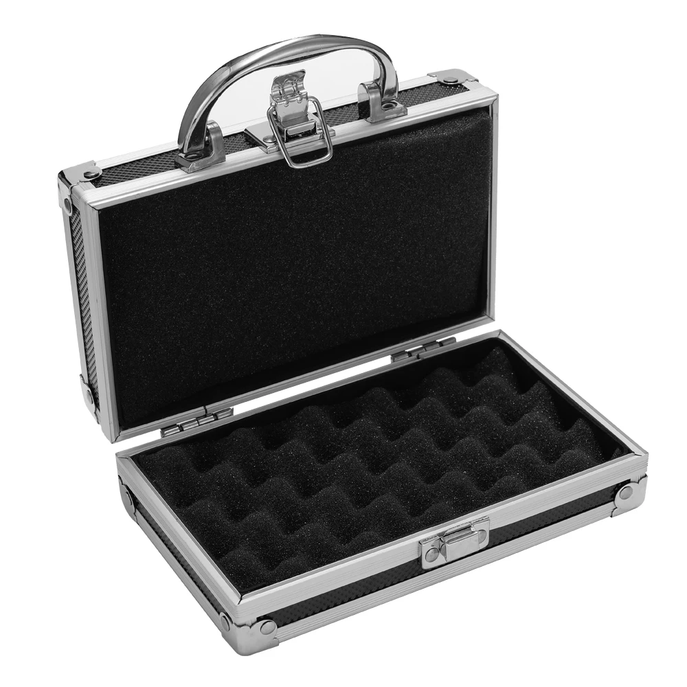 

Portable and Practical Aluminium Alloy Carrying Case Supplies Storage Box With Lock For Storage Tools