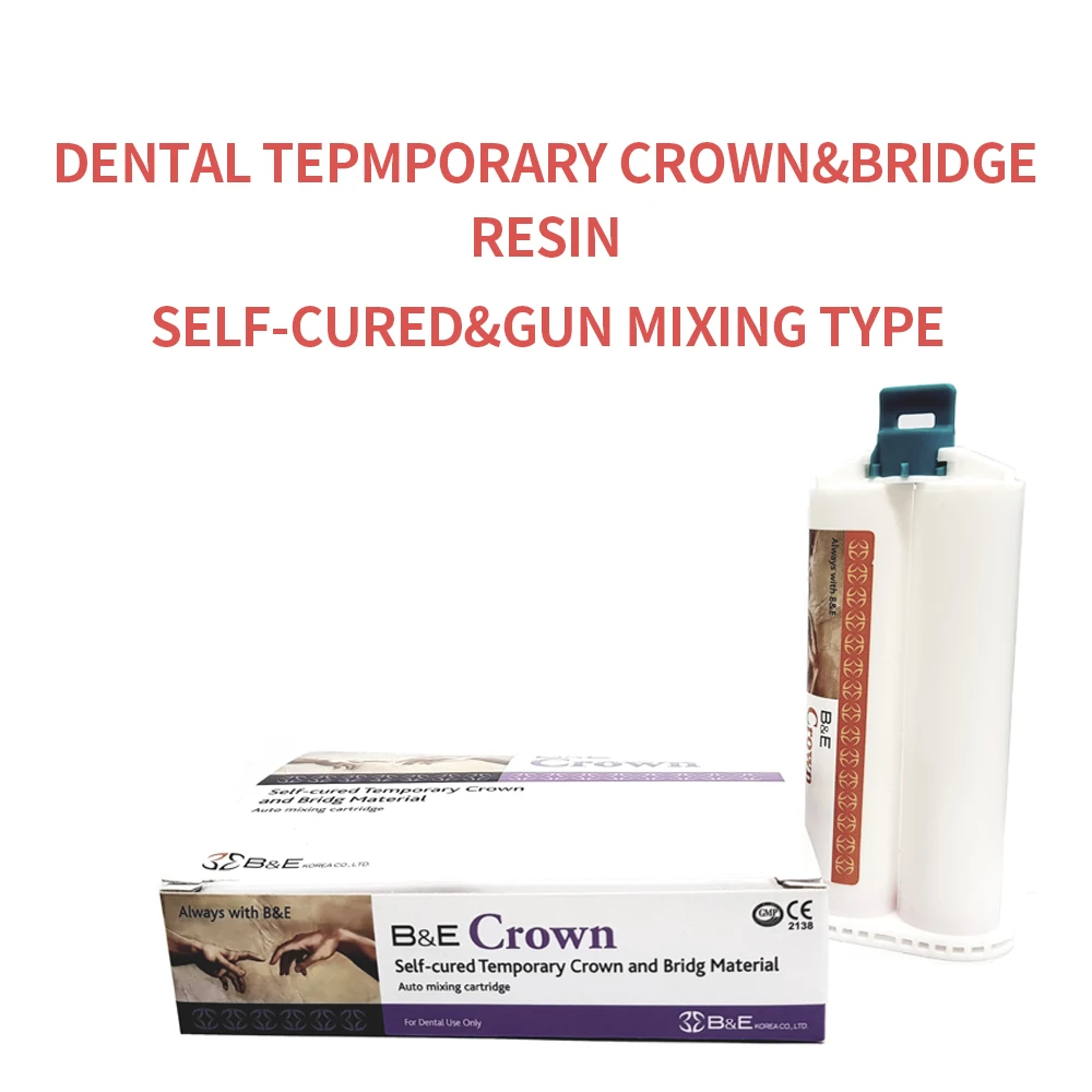 Dental Supplies Temporary Crown Materials Resin Bridge Self Cure Temp Implant Crown Front Teeth Posterior 50ml Dentistry dental resin filling material temporary tooth replacement kit
