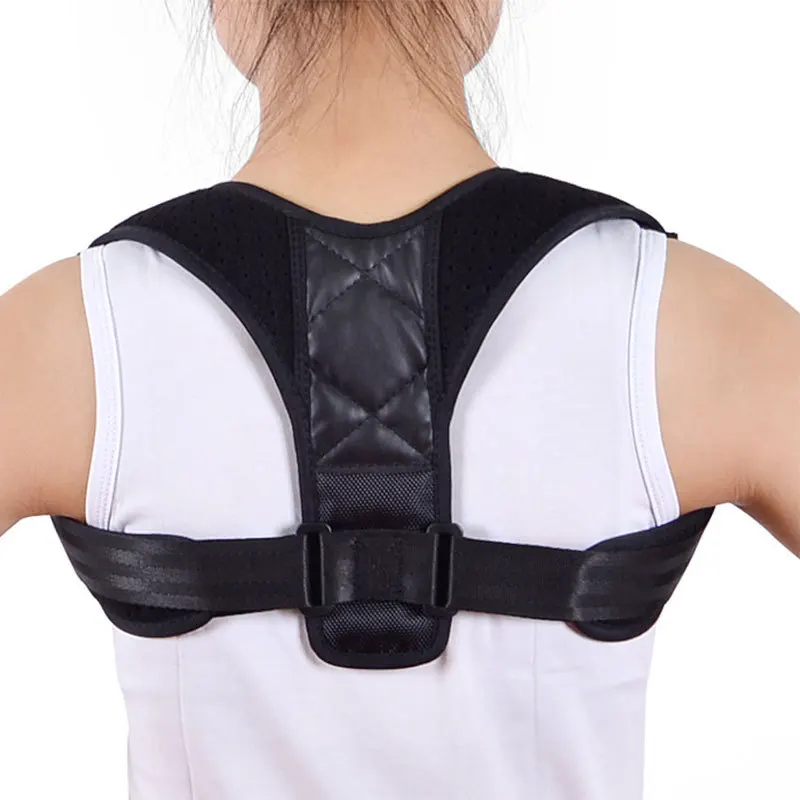 

1Pcs Adjustable Shoulder Posture Corrector Spine Brace Belt Sport Supports Protector Straight Back Training