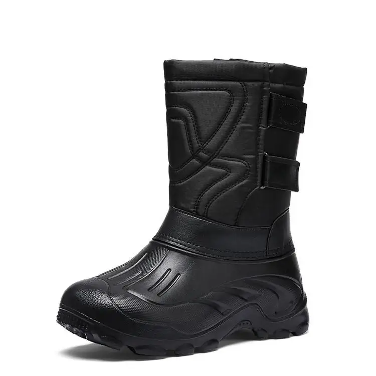 Г. Новые зимние мужские сапоги до колена камуфляжные военные сапоги мужские ботинки больших размеров семь цветов 40-46 - Цвет: Black