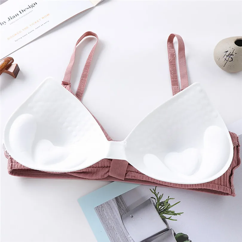 Free Size Bras For Women Wireless Solid Bra Push Up Casaul Cotton Bras For Women Soutien Gorge Sexy Erotique 30DEC2444