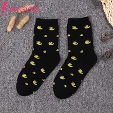 Для женщин Повседневные принты мягкая нескользящая подошва стойкая Non-slip, устойчивый, впитывает пот абсорбент эластичные теплые носки