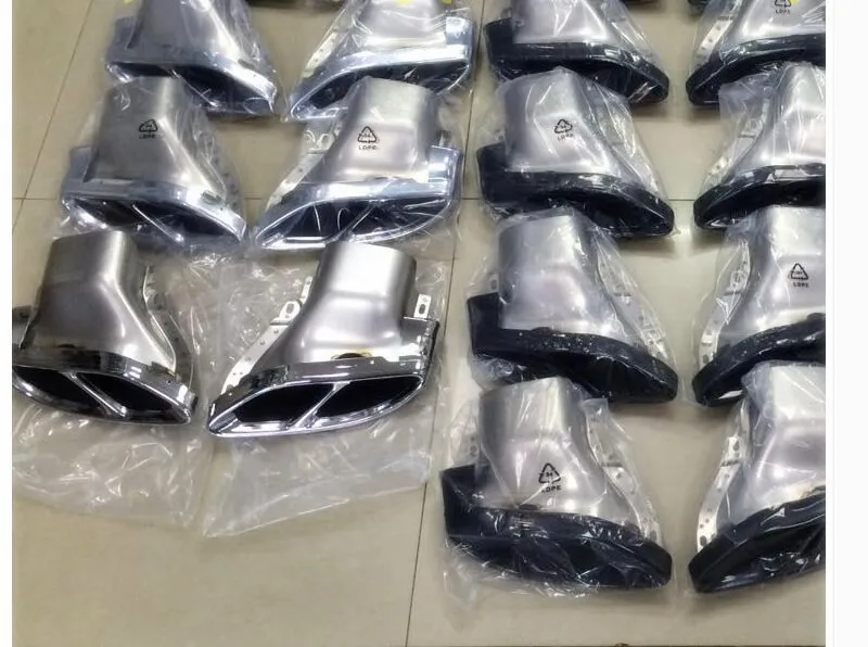 exhaust pipes tail tips FIT FOR 2015 W205 C180/C200/C250/C300/C450 AMG pipes Exhaust Tips/Tail Tips AMG Rear Lip