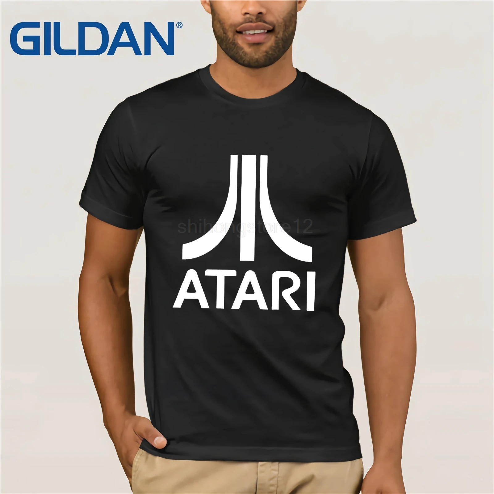 Классическая мужская футболка с 3D-принтом для игр Atari летняя новая хлопковая