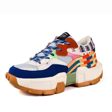 

2022 High Quality Platform Fashion Sneakers Men Patchwork Colorful Chunky Sneakers Men Casual Shoes Superstar Designer Sneakers