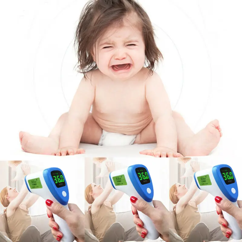 

Baby Non-contact Digital IR Laser Thermometers Forehead Temperature Measure Meter Handheld Thermometer Baby Health Care