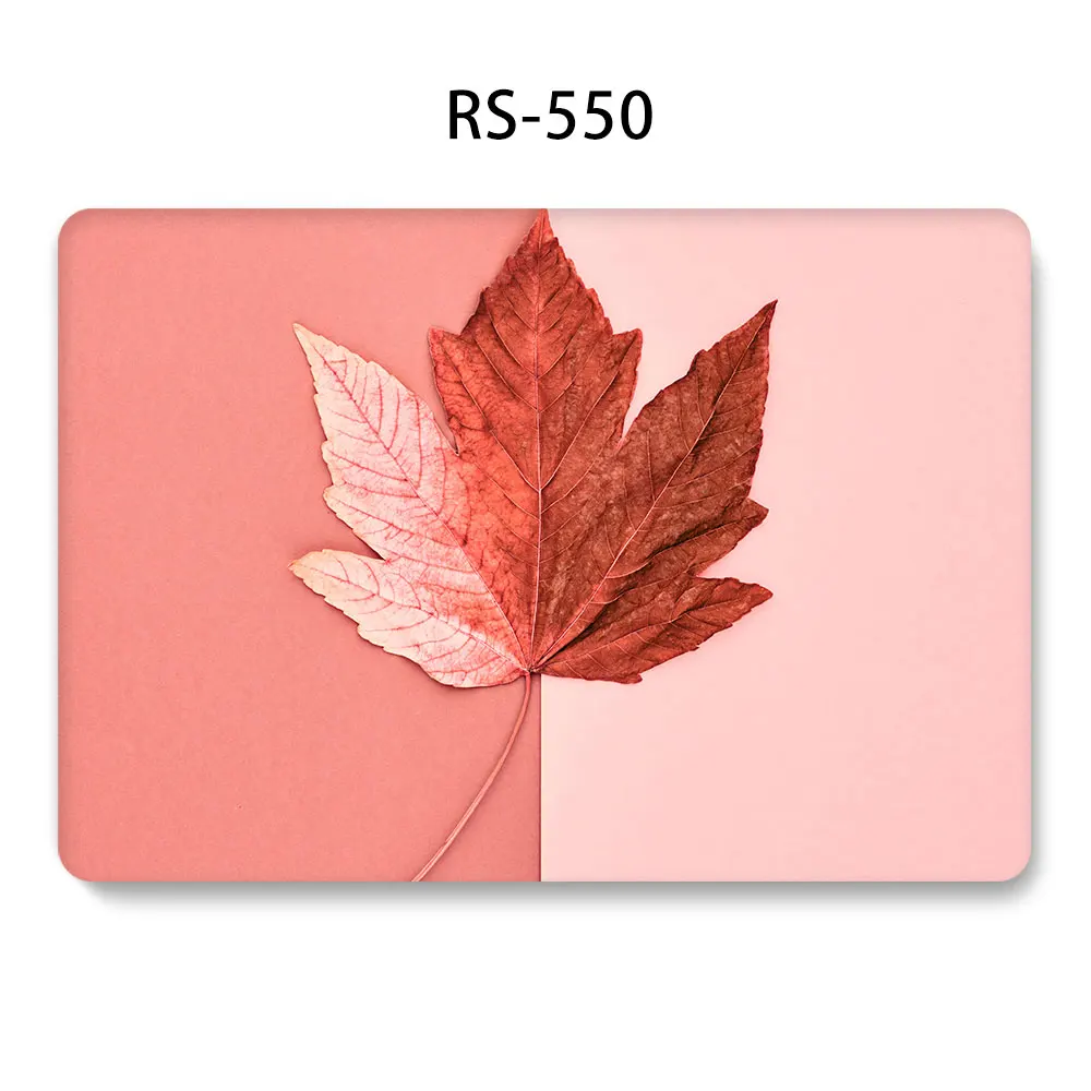 Чехол для ноутбука с 3D принтом листьев для MacBook Pro 12 15 дюймов Air 11 13 дюймов retina 13 15 дюймов жесткий чехол из ПВХ A1466 A1932 - Цвет: QS 550