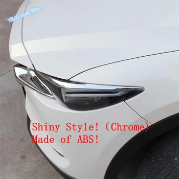 

Lapetus Auto Styling Front Head Lights Lamp Eyelid Eyebrow Decoration Strip Cover Trim Fit For Mazda CX-5 CX5 2017 - 2020