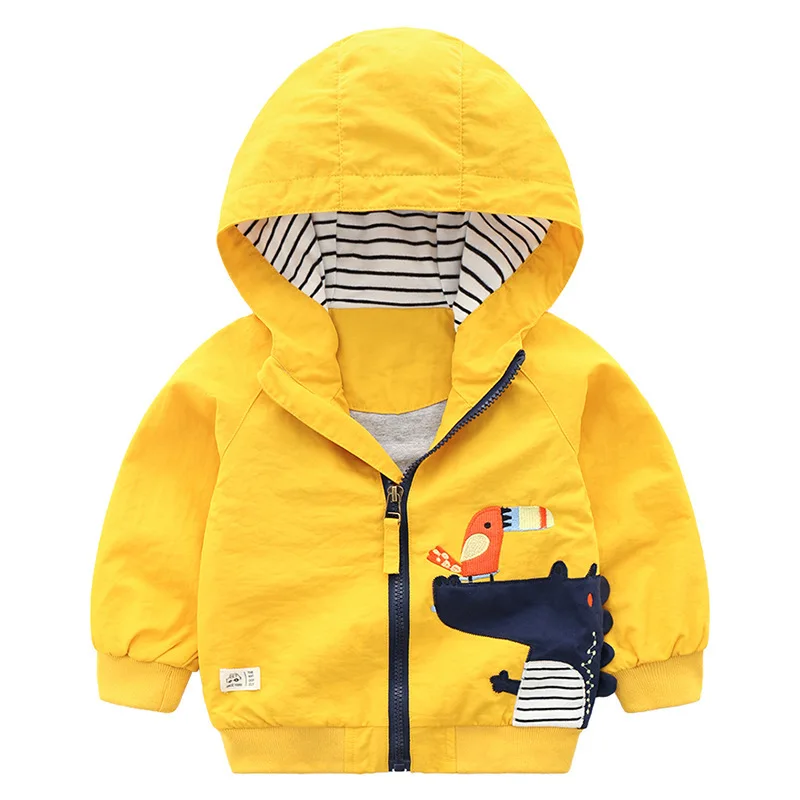 

2019 Fashion Baby Boy Clothes Cartoon Jacket Spring Hooded Coat for Boys Children Sport Clothes Toddler Kids Clothing