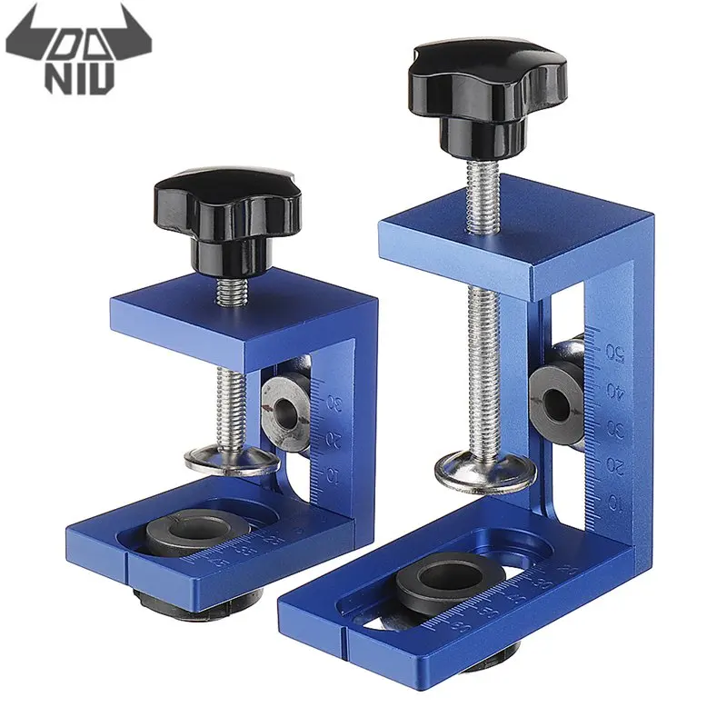 

DANIU 3 In 1 08350 Pocket Hole Jig Drilling Locator Guide Dowel Guide Jig Woodworking Positioner Tenon Hole Puncher Woodworking