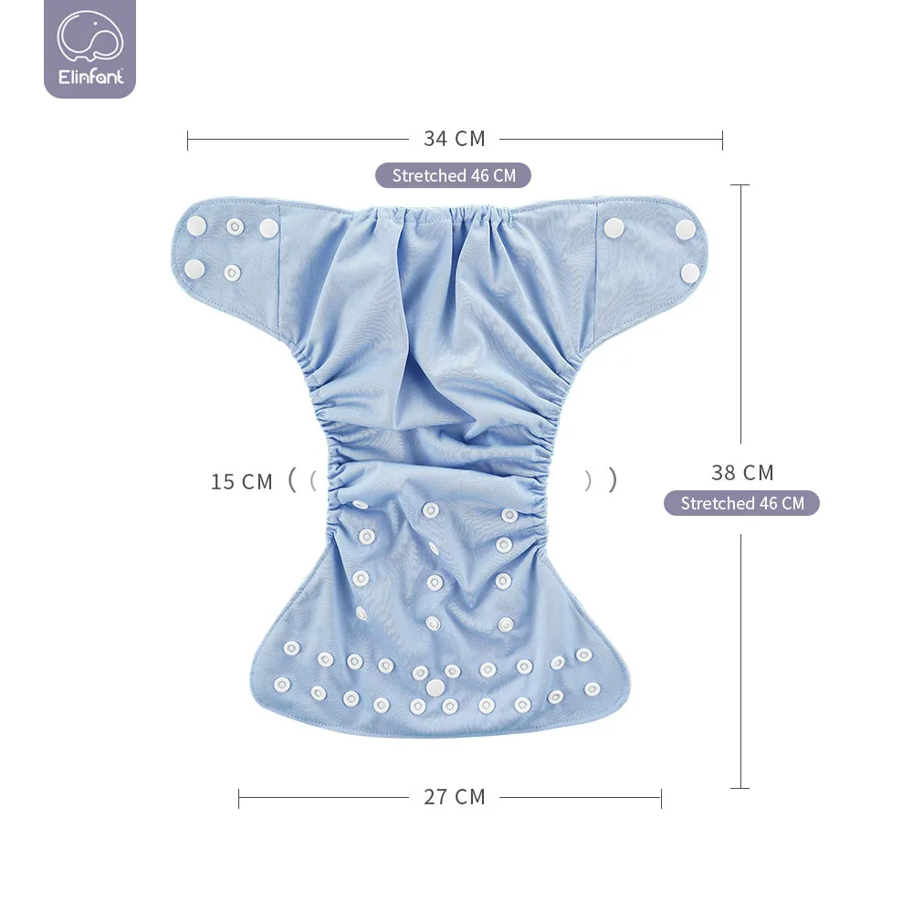 Cloth Pocket Diaper Suede Cloth Dry Fast Washable Adjustable Reusable For 3-15kg