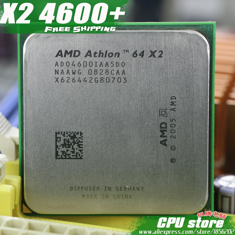 Процессор AMD Athlon 64X2 4600 + cpu (2 4 ГГц/1 м/1000 ГГц) Socket am2 (Рабочая 100% бесплатная доставка)
