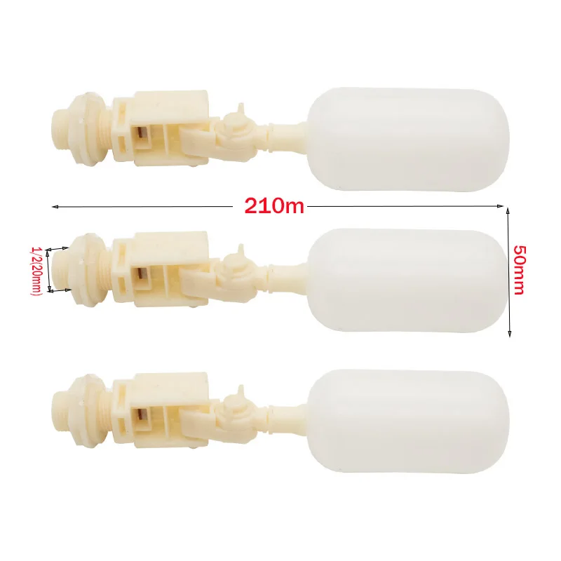 Animal Drinking Bowl Water Float Valve Farm Cattle Sheep Dog 1/2" Automatic Waterer Bowl Float Valve Plastic Fish Tank Aquarium Water Humidifier Valve Livestock Tool