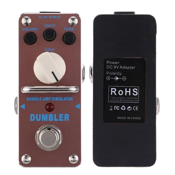 

Electric Guitar Effects Single Electric Guitar Dumbler Amp Simulator AROMA ADR-3 Adults Pedal Mini Electric Guitar Effector New
