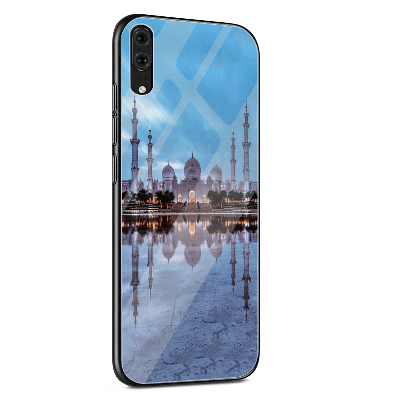 Чехол для телефона из стекла, ТПУ для huawei P10 P20 P30 Lite Pro P Smart mate 10 20 Lite Y6 Y9 Honor 7A 8X9 10, чехол в арабском стиле