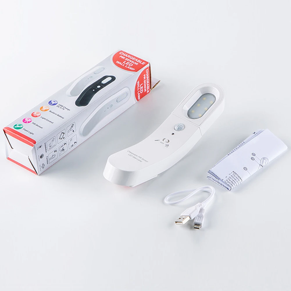 Светодиодный настенный светильник на солнечной батарее заряжаемый PIR датчик