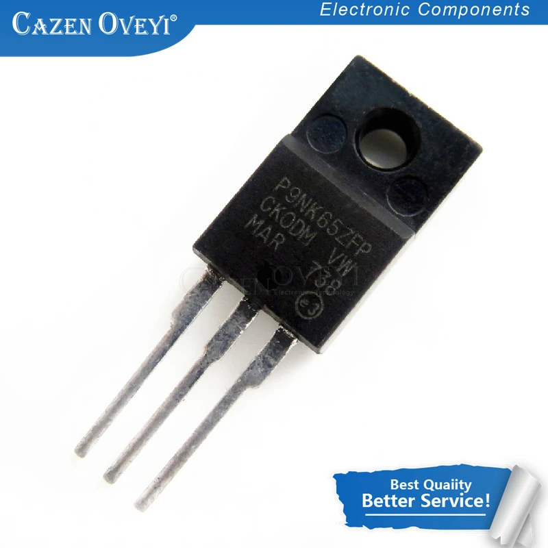 

10pcs/lot STP9NK65ZFP P9NK65ZFP TO-220F In Stock