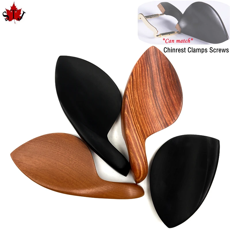 1pcs Viola Chin Rest Chinrest + Silver/gold Screw Ebony/jujube wood/Red rosewood viola Parts Accessories fittings