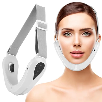 EMS Facial Massager Chin Lift Belt LED Photon Therapy Face Slimming Vibration Device Cellulite Jaw Face Lifting Machine Dropship