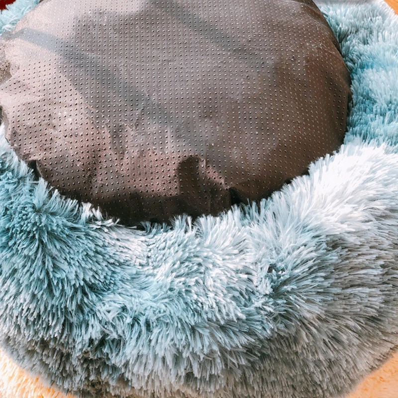 HOOPET плюшевая кровать для домашних животных круглая собак и кошек зимний теплый