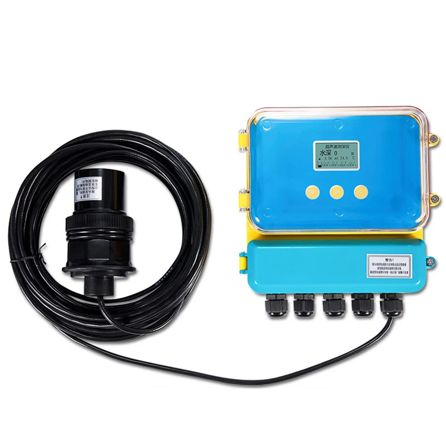 

SIN-DFG Intelligent Ultrasonic Liquid Level Meter Water Level Gauge Transmitter Split Level Sensor 220V/24V 4-20mA 5m/10m/15m