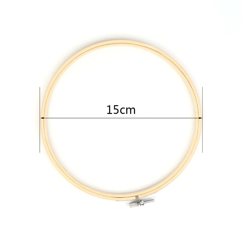 15CM 13-34 см Бамбук Деревянные устройство для вышивки крестом вышивка обруч кольцо шитье ремесла Сделай Сам - Цвет: 15CM