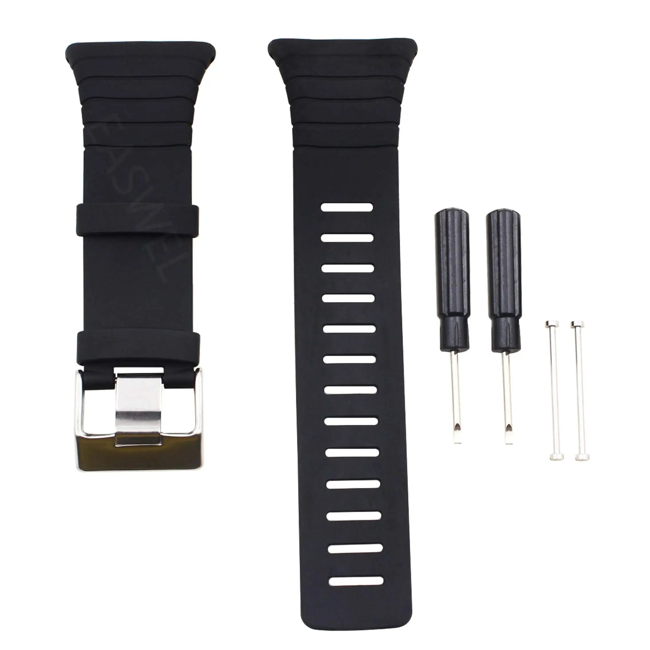 

Rubber Watch Band For SUUNTO T1 T1C T3 T3C T3D T4C T4D Smart Watch Black St S4J8