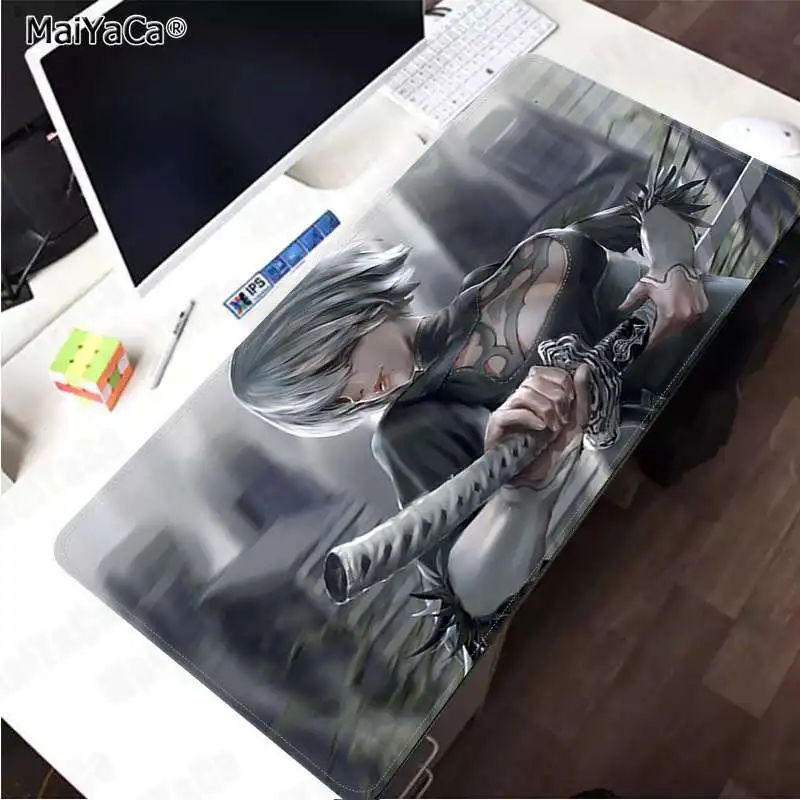 Lock Edge 40X90cm MaiYaCa персонализированные крутые модные NieR DIY дизайн игровой с узором коврик для мыши резиновый ПК компьютерный игровой коврик - Цвет: Lock Edge 40X90cm