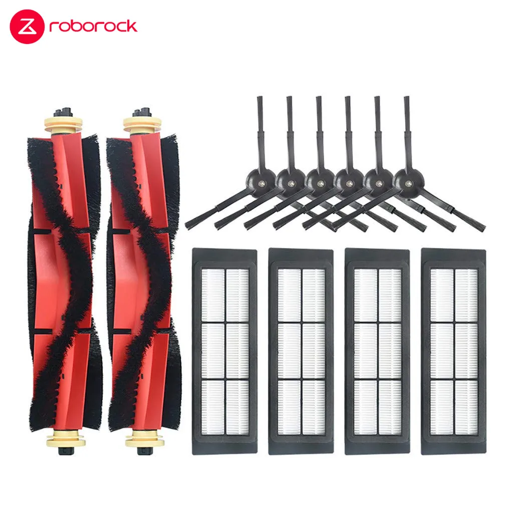 

12pcs Roborock Vacuum Cleaner Parts Detachable Roller Brush Side Brush Filter Accessories for Mi Roborock S5 S6 Vacuum Cleaner